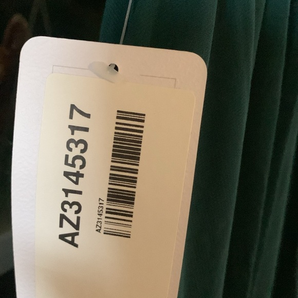 Azazie sz 8 bridal formal gown nwt Blaine style pine color BEAUTIFUL! - Picture 8 of 11